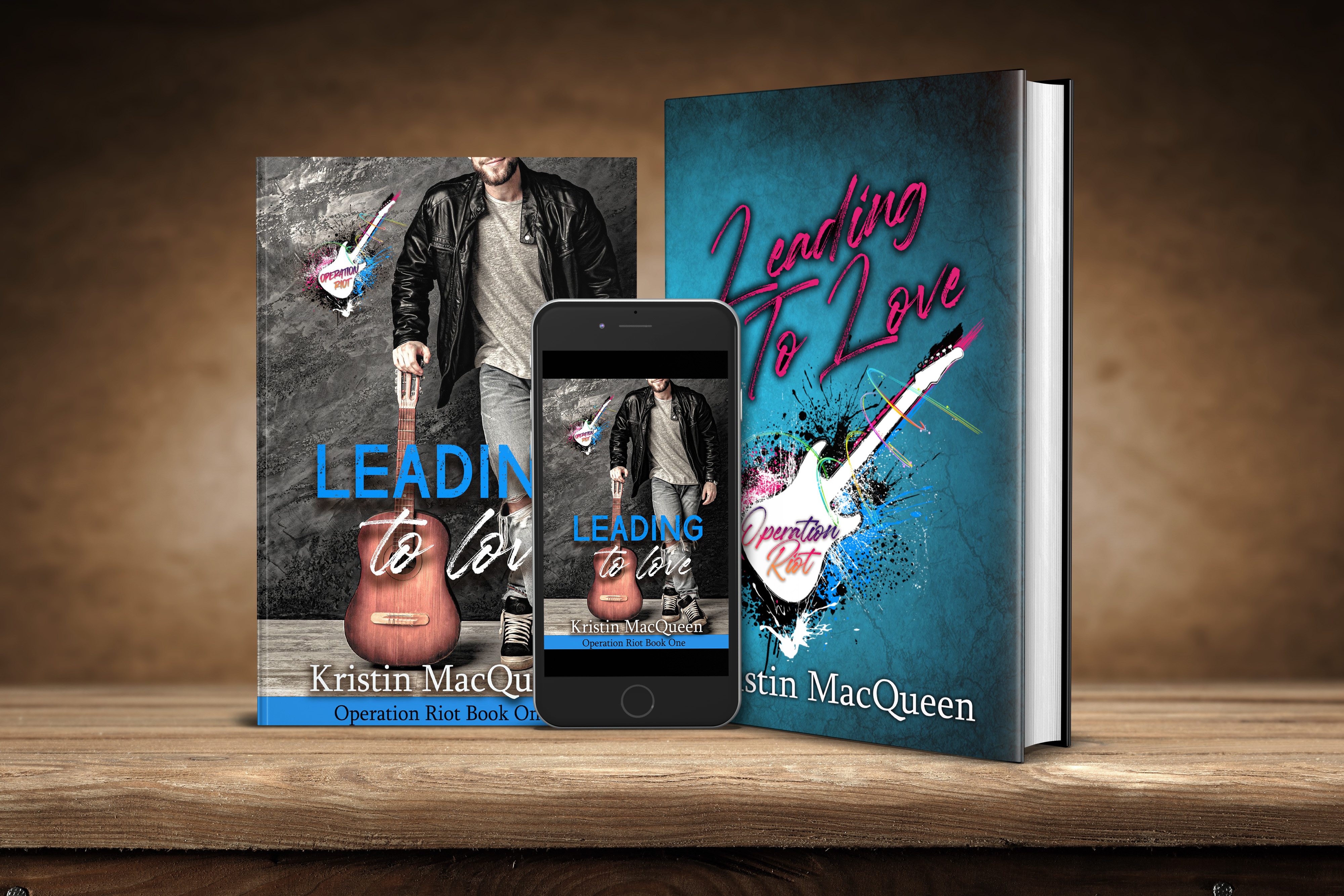 Ebook, Paperback, and Hardback covers of Leading to Love