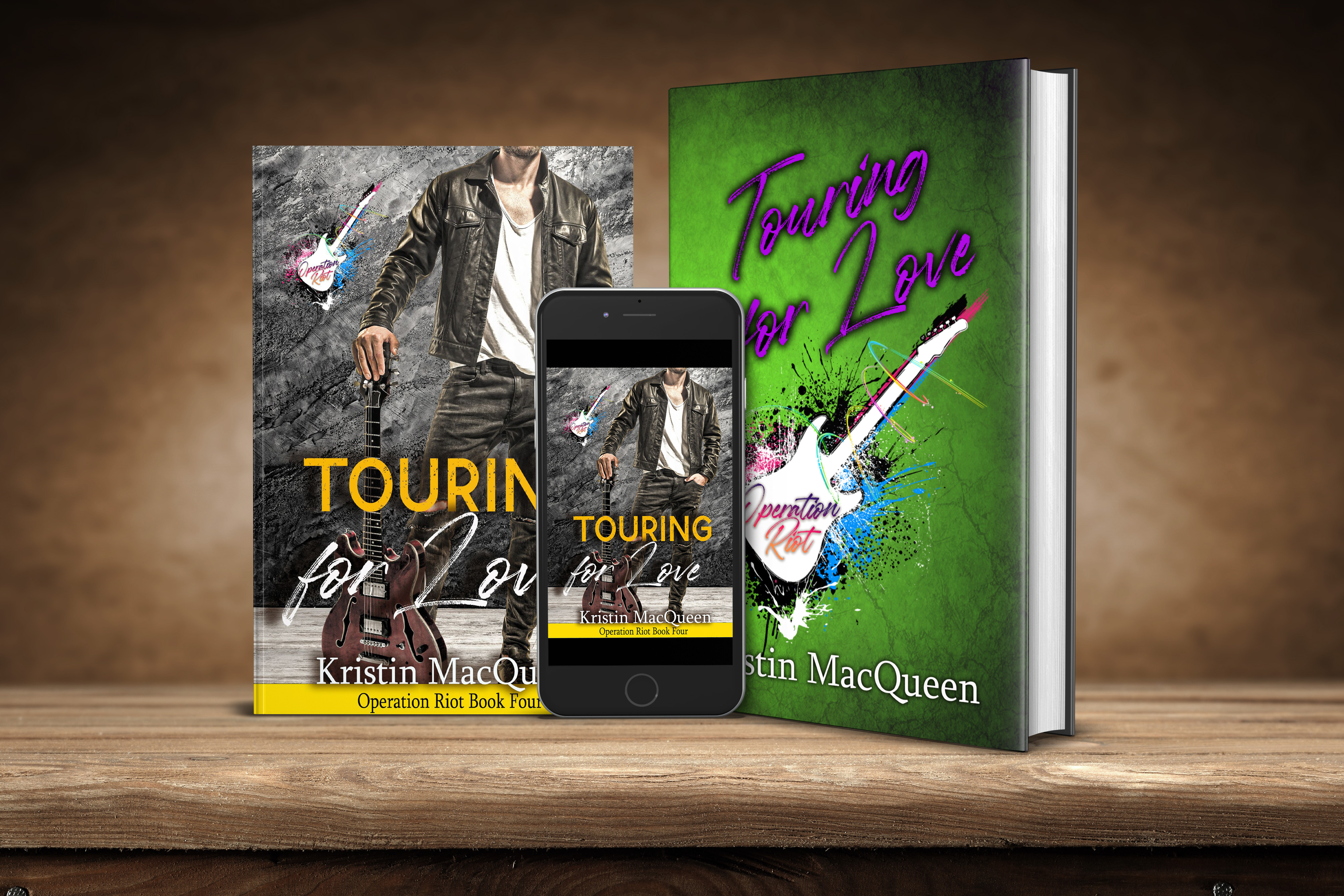 Ebook, Paperback, and Hardback covers of Touring for Love
