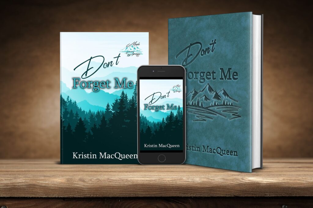 Ebook, Paperback, and Hardback covers of Don't Forget Me