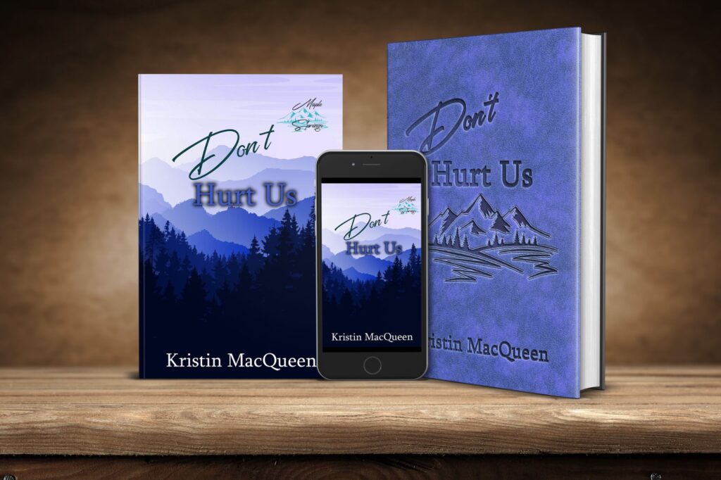 Ebook, Paperback, and Hardback covers of Don't Hurt Us