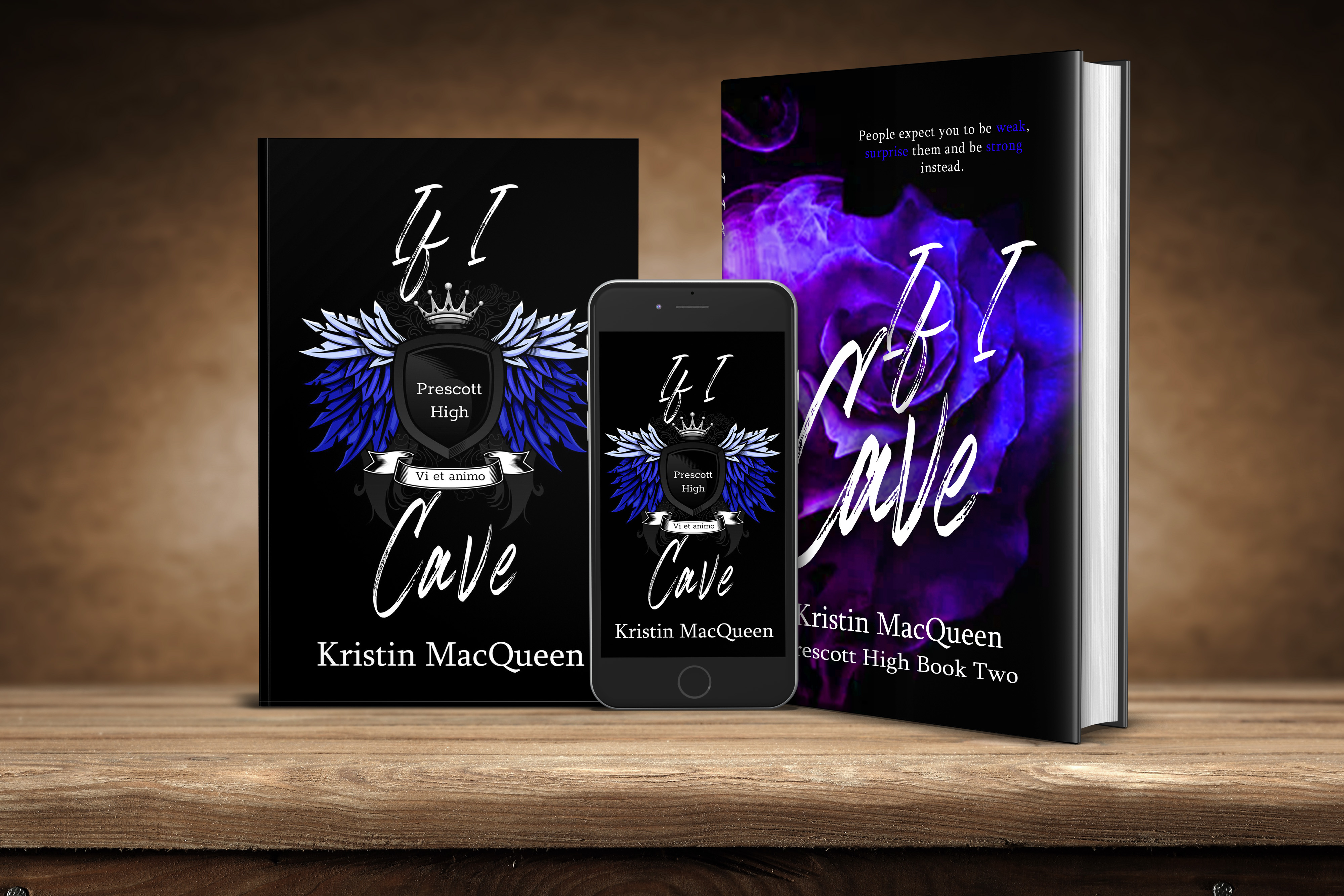 Ebook, Paperback, and Hardback covers of If I Cave