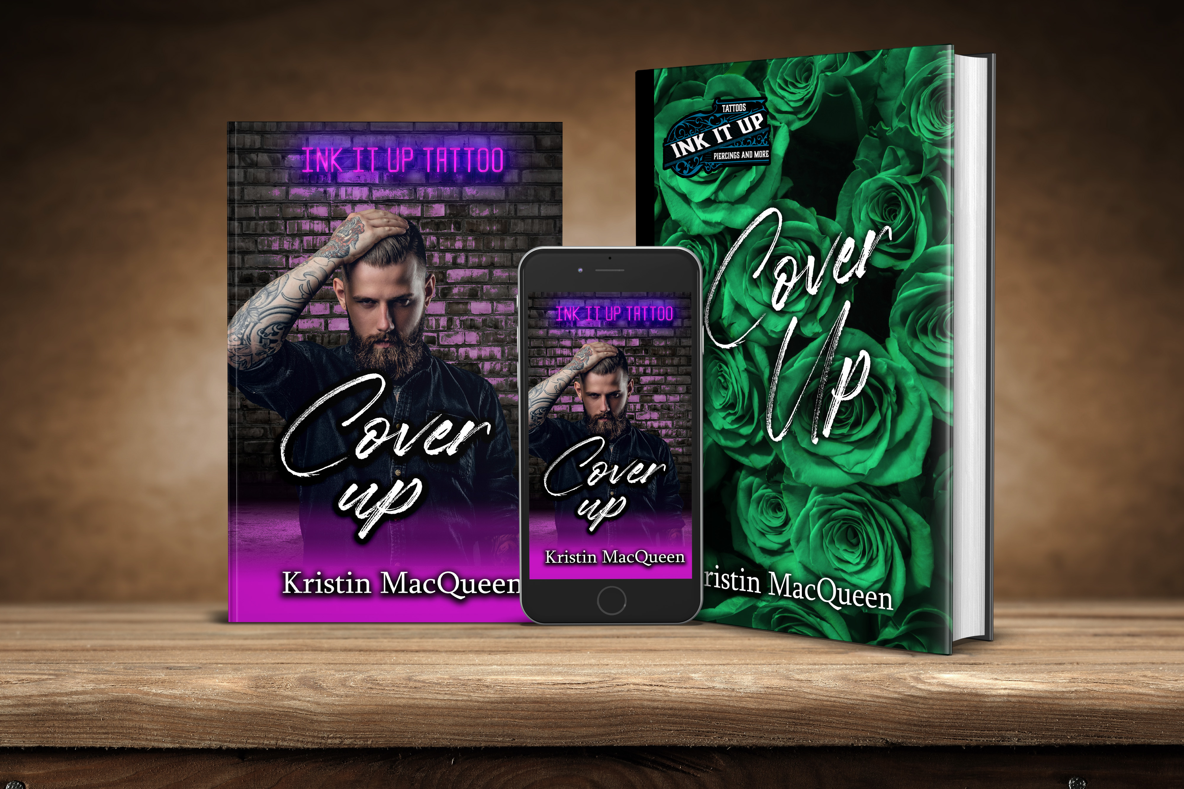 Ebook, Paperback, and Hardback covers of Cover Up