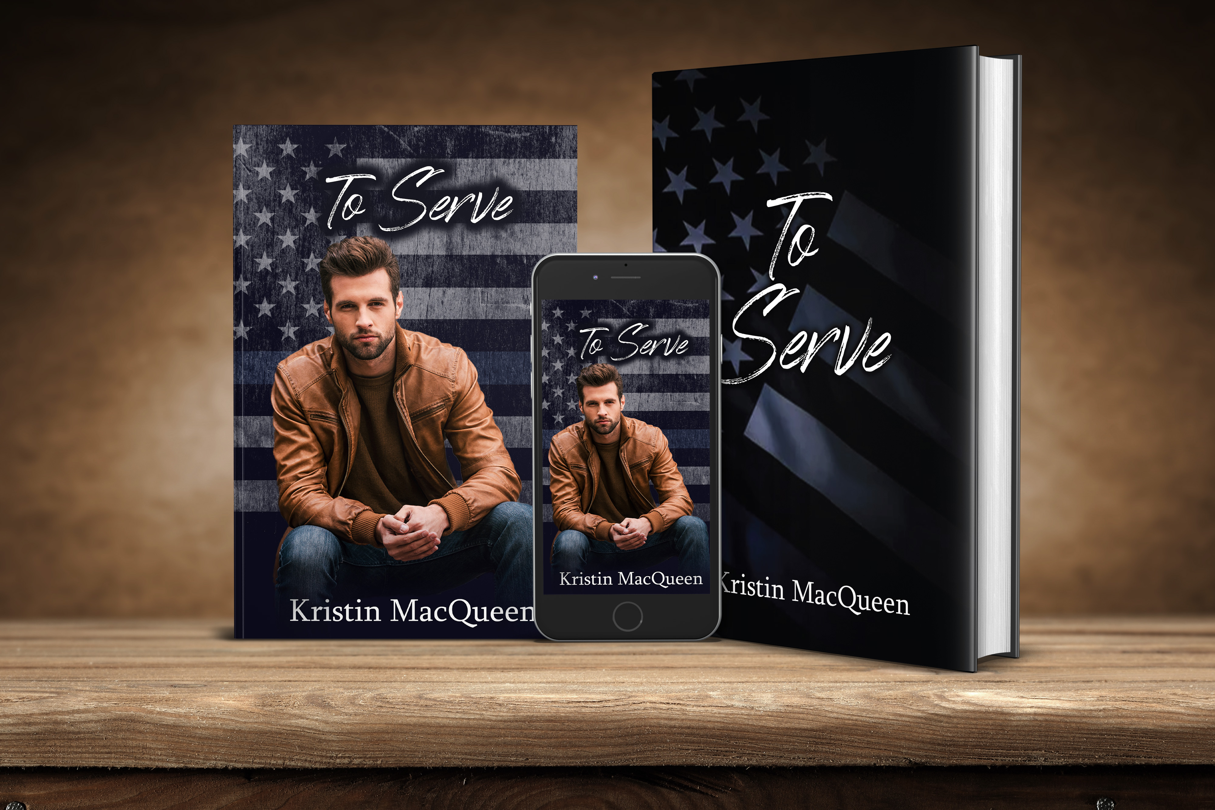 Ebook, Paperback, and Hardback covers of To Serve