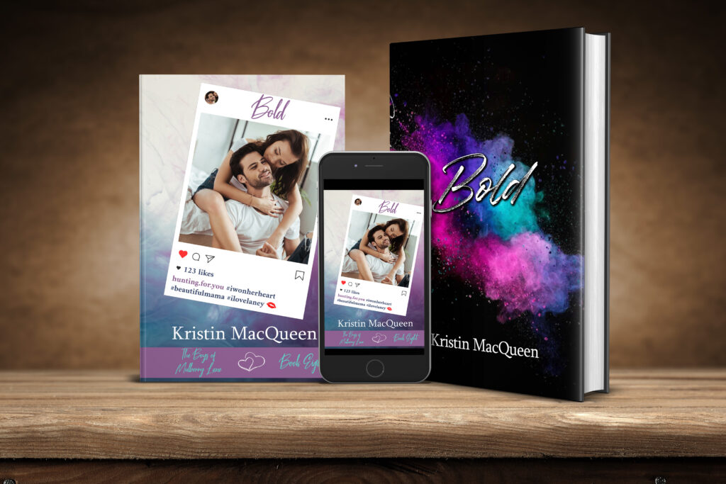 Ebook, Paperback, and Hardback covers of Bold
