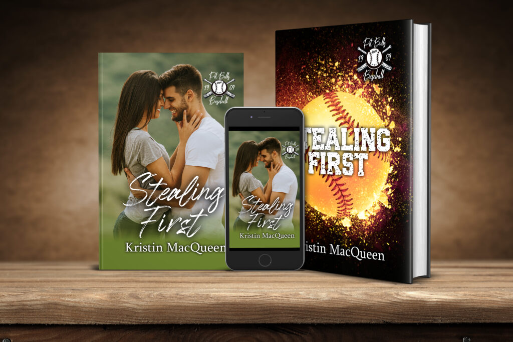Ebook, Paperback, and Hardback covers of Stealing First